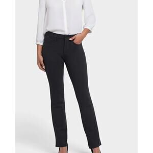 NYDJ Sculpt-Her MCCPMS Marilyn Straight Pant Womens Size 10 Black NWT NEW
